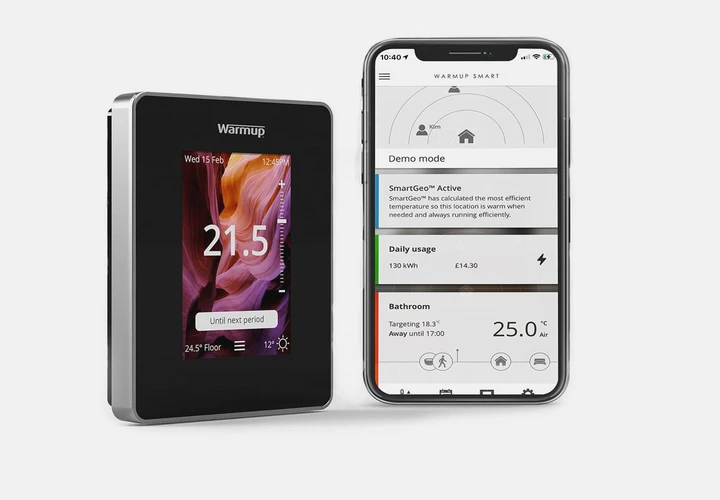 Функція SmartGeo в додатку My Heating by Warmup 